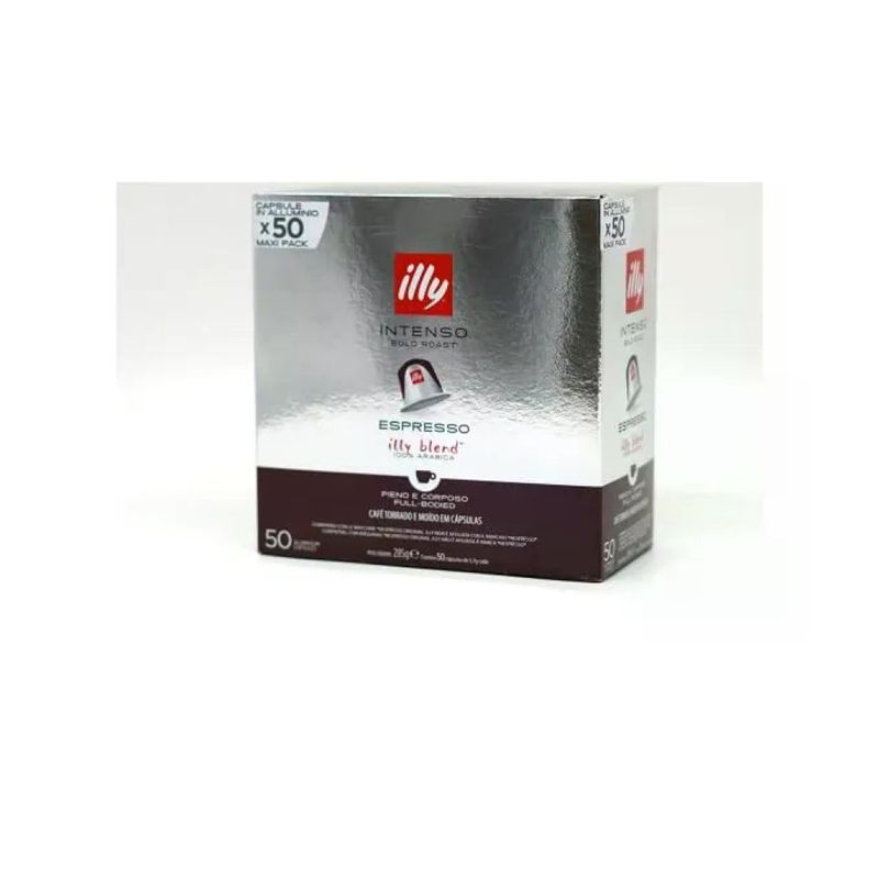 Illy Intenso – 50 capsule in alluminio compatibili con Nespresso