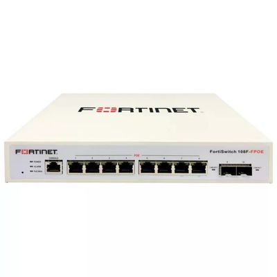 Fortinet FortiSwitch 108F-FPOE Switch PoE gestito 8 porte Gigabit