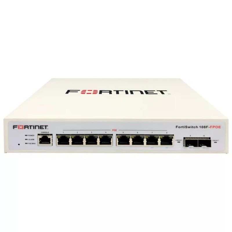 Fortinet FortiSwitch 108F-FPOE Switch PoE gestito 8 porte Gigabit