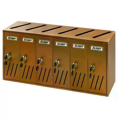 VIGOR-BLINKY Blinky K-6 Casellario Postale a 6 Scomparti, Alluminio Ramato