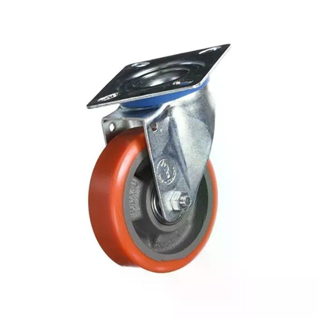 VIGOR-BLINKY Ruota girevole Blinky in poliuretano 100 mm, larghezza 30 mm