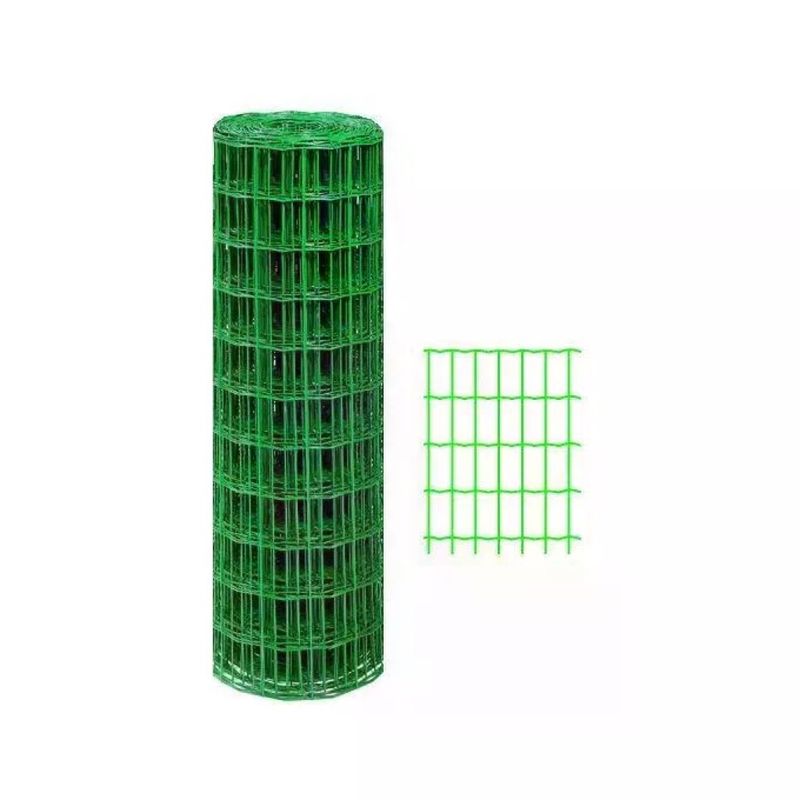 VIGOR-BLINKY Rete Elettrosaldata Plasticata Verde Italia 75x60 mm, 10 m x 100 cm