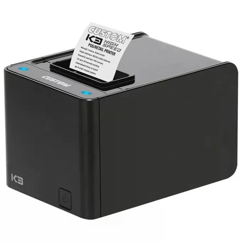 Custom 911HM011100733 Stampante POS Termica 203 x 203 DPI Nero Interfaccia USB Ethernet