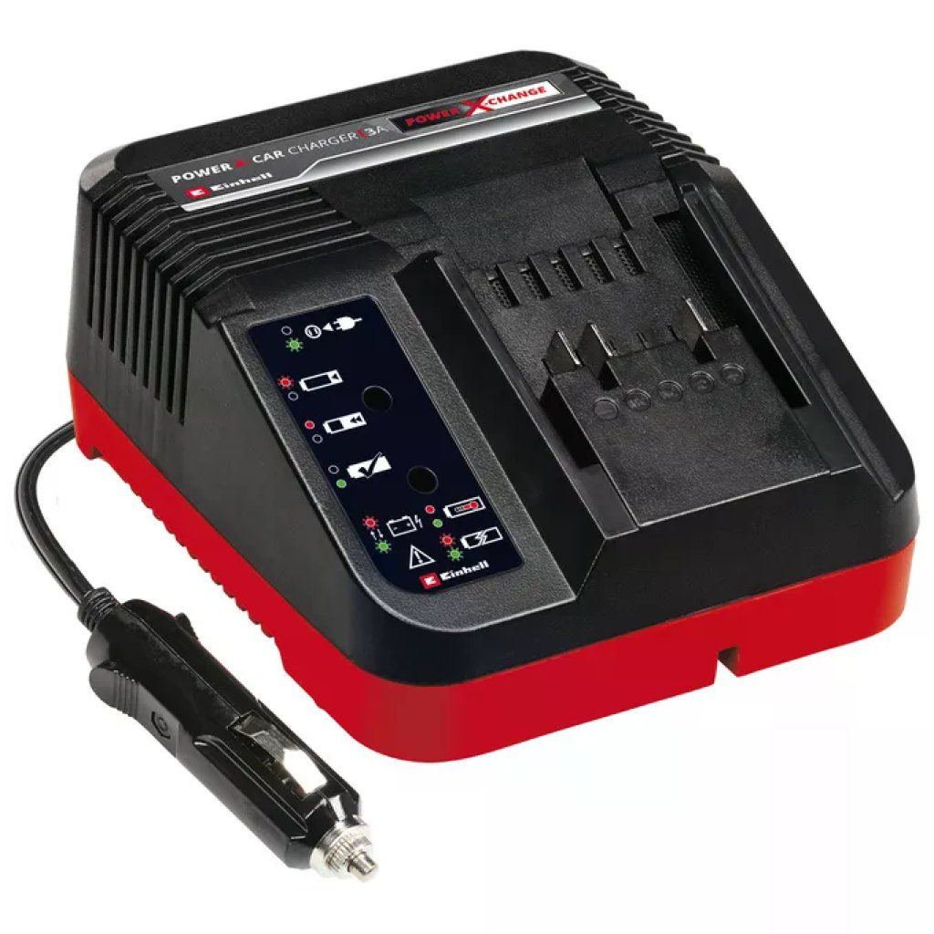 Einhell Power X-Car Charger 3A – Caricabatterie da auto 18 V