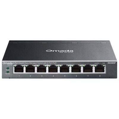 TP-Link Omada ES208GP Switch Gestito Gigabit PoE+ a 8 Porte TP-Link Omada ES208GP Switch Gestito Gigabit PoE+ a 8 Porte