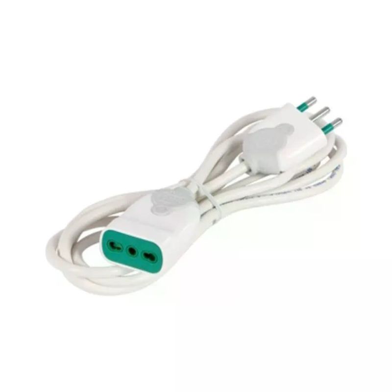 Fanton 92680 Prolunga Lineare Bipasso 16A, Cavo 3×1,5 mm², 5 m