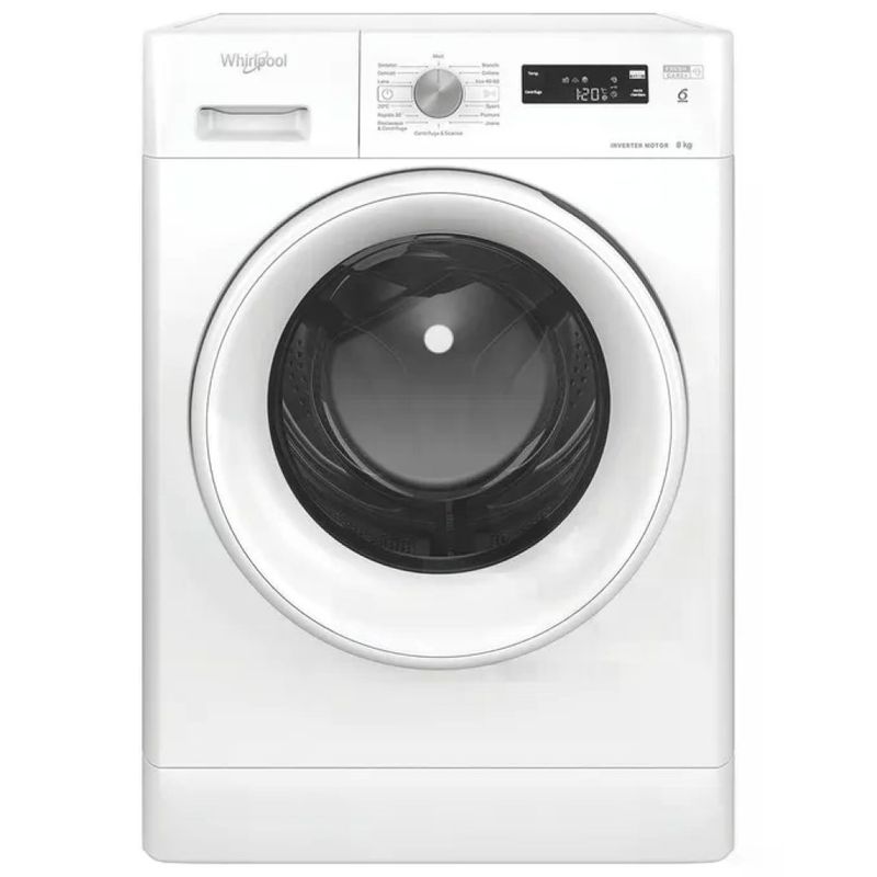 Whirlpool FFS P87 IT Lavatrice a carica frontale 8 kg, 1200 giri/min, Classe A, bianca