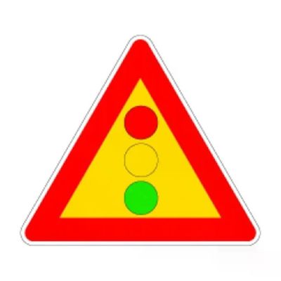 3G Cartello Temporaneo Semaforo Figura 404 – 90 × 90 cm