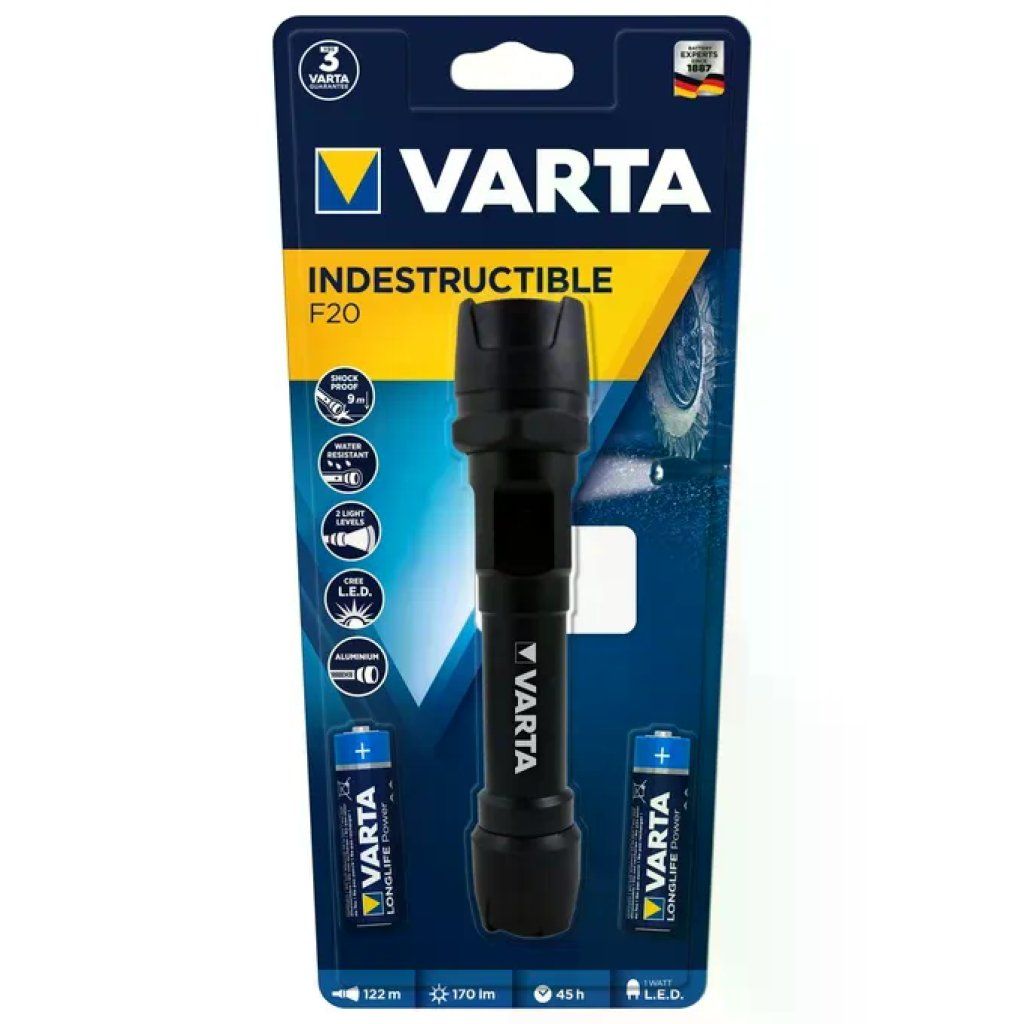 Varta Indestructible F20 Torcia LED 170 lm Varta Indestructible F20 Torcia LED 170 lm