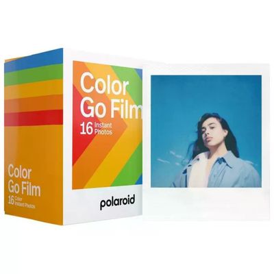 Polaroid Go Film a Colori Double Pack – 16 Foto, Cornice Bianca Polaroid Go Film a Colori Double Pack – 16 Foto, Cornice Bianca