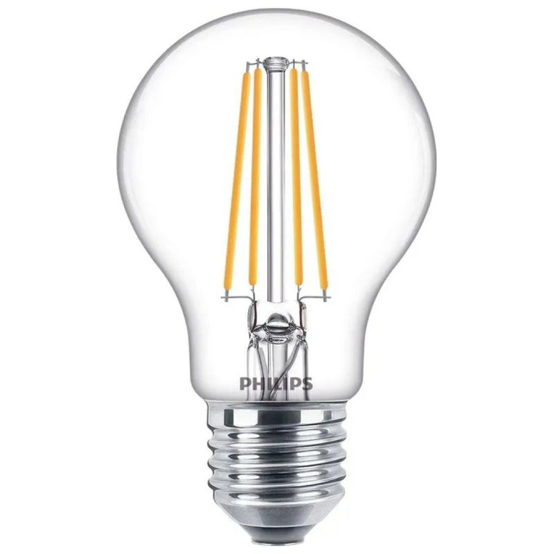 Philips Lampadina LED Filamento A60 E27 7W 806 lm 2700K Trasparente