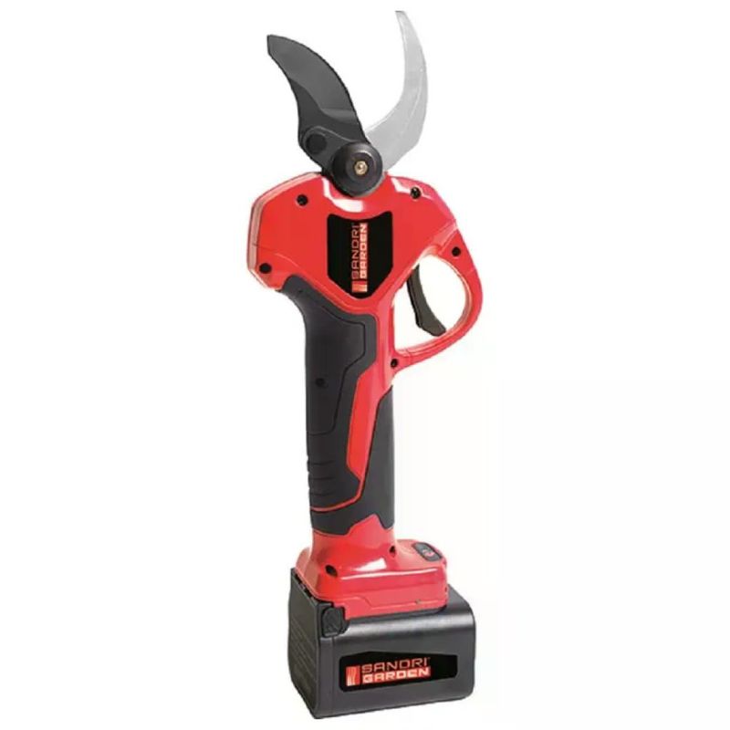 Sandrigarden Forbici da Potatura a Batteria 21V 4Ah, Taglio 40 mm con 2 Batterie