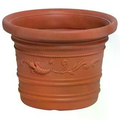VIGOR-BLINKY Vaso Tondo Prestige in Resina Terracotta 60 cm