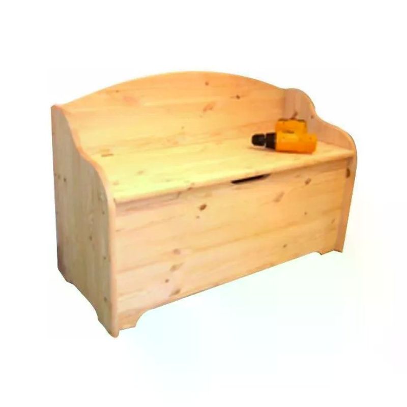 YEPPON XTRA 12619 Cassapanca con schienale in legno di pino 100 x 41 x 67 cm