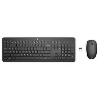HP 235 Combo Kit tastiera e mouse wireless, layout italiano, nero HP 235 Combo Kit tastiera e mouse wireless, layout italiano, nero