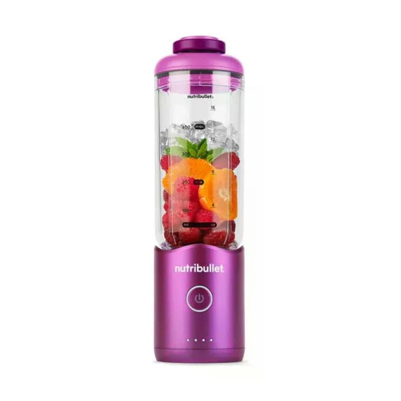 NutriBullet Flex NBP013VT Frullatore Portatile Viola, 0,59 L, 100 W, USB-C