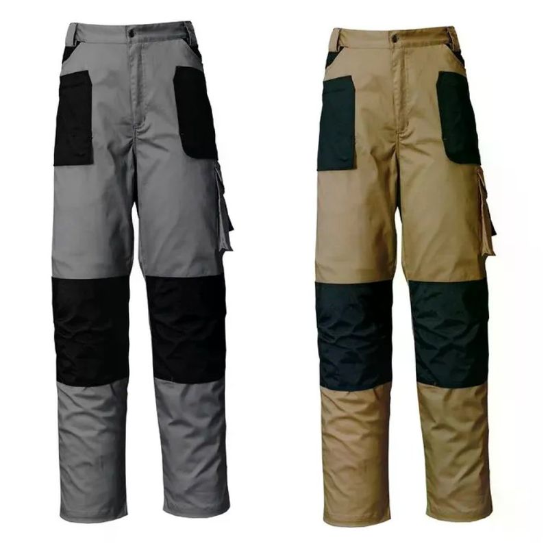 ISSALINE M117505 Pantalone da Lavoro Stretch Grigio, Taglia L ISSALINE M117505 Pantalone da Lavoro Stretch Grigio, Taglia L
