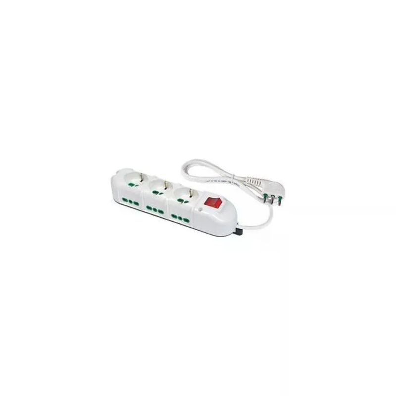 FME Fanton 42122 Multipresa TRIAX 9 Prese con Interruttore, Cavo 1,5 m