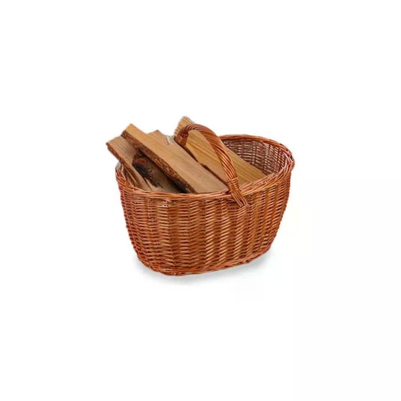 Garden Friend Cesto Portalegna in Vimini Naturale con Manici 50×35×35 cm Garden Friend Cesto Portalegna in Vimini Naturale con Manici 50×35×35 cm