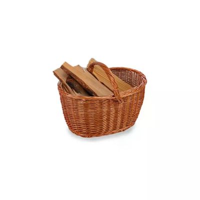 Garden Friend C1550110 Cesto Portalegna in Vimini con Manici 50x35x35 cm colore Naturale