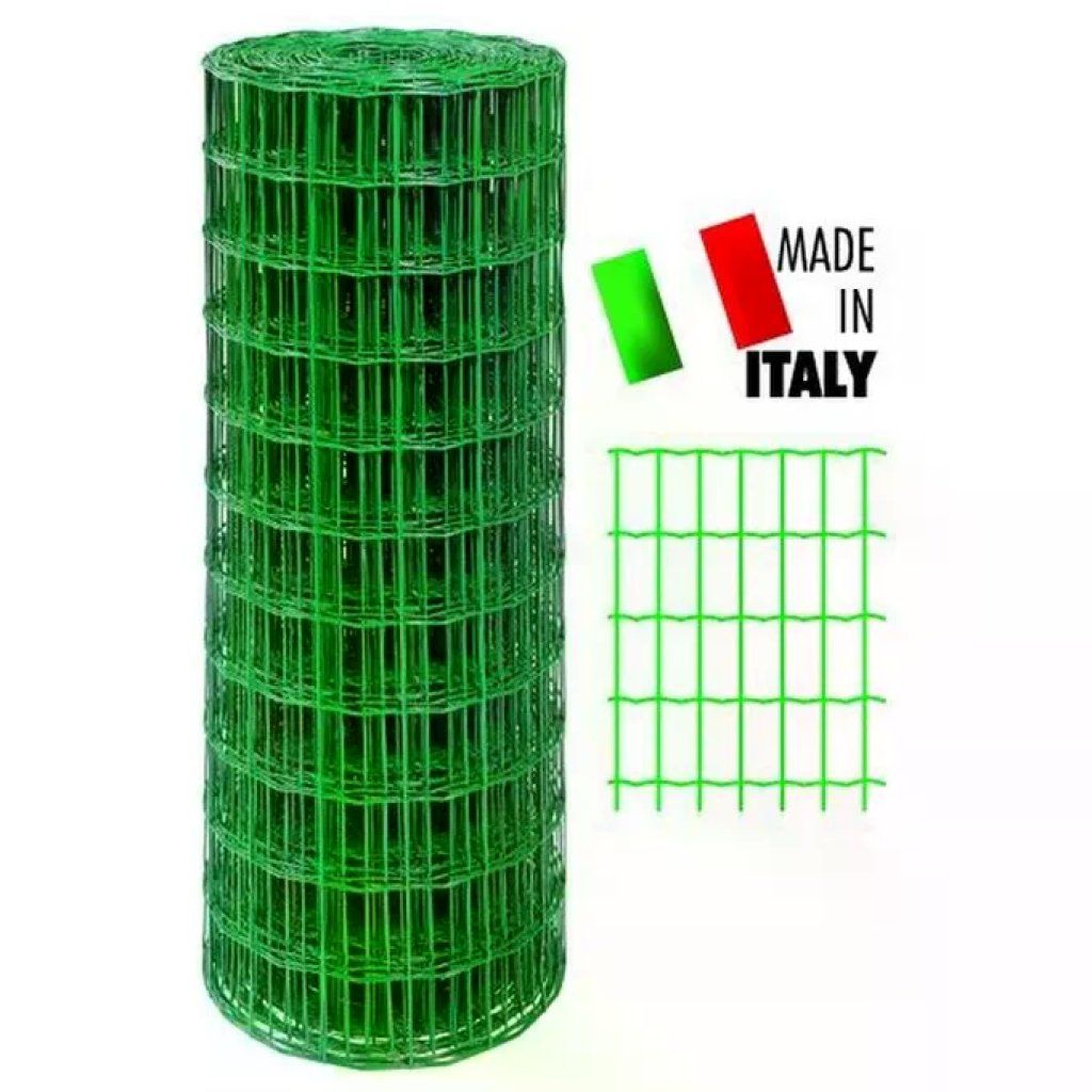 Cavallino 56812 – Rete elettrosaldata plasticata verde 25 m, h 120 cm