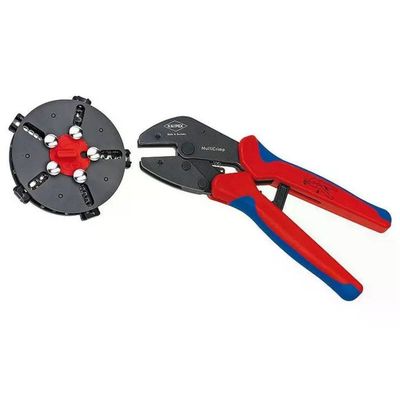 Knipex MultiCrimp 97 33 02 Pinza Crimpatrice con 5 Inserti, 250 mm Knipex MultiCrimp 97 33 02 Pinza Crimpatrice con 5 Inserti, 250 mm