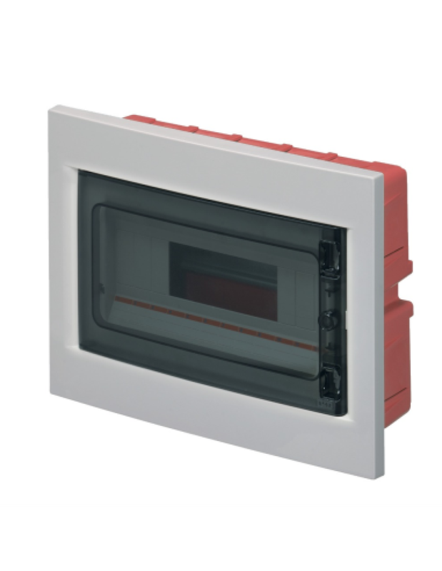 VIGOR-BLINKY Vigor Centralino da incasso con porta fumé, 12 moduli