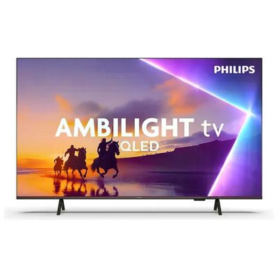 Philips 55PUS8450 Smart TV 55'' QLED 4K UHD Ambilight Titan OS HDR10+ Dolby Atmos Wi-Fi colore Nero