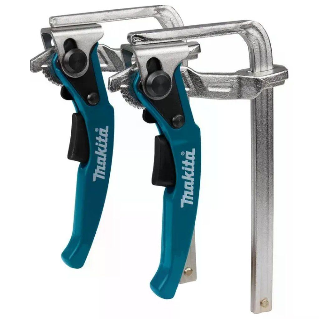 Makita 199826-6 Set di 2 Morsetti a Sgancio Rapido per Guide