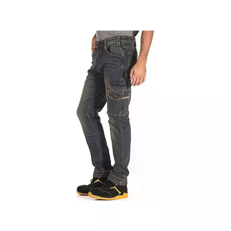 Rica Lewis Jobdy Jeans da Lavoro Multitasche Denim Vintage – Taglia 48