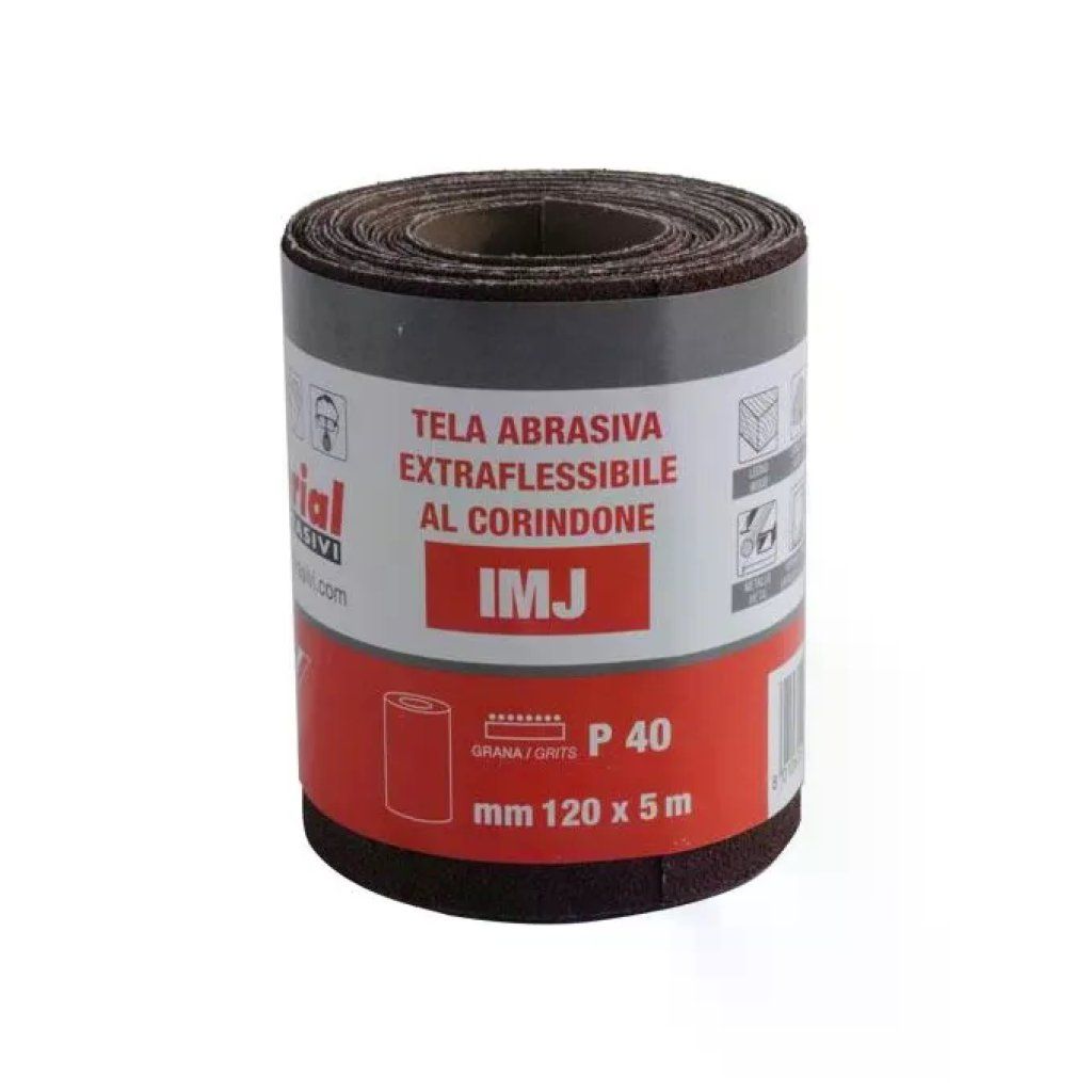 Imperial Tela Abrasiva Resinata P40, 120 mm x 5 m