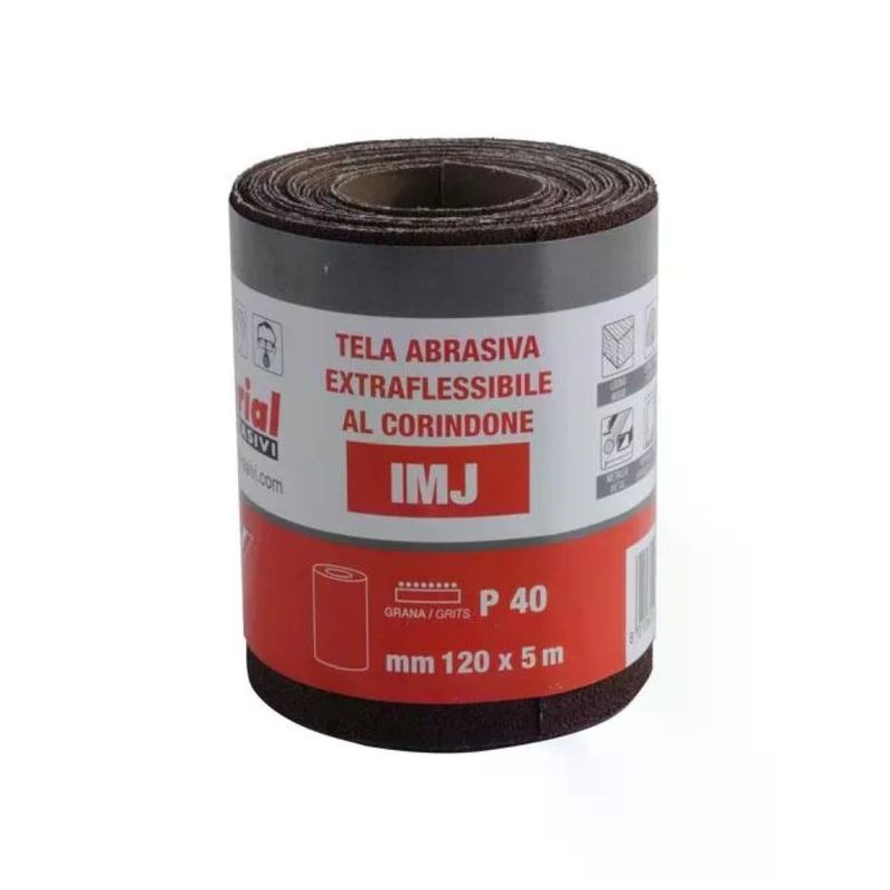 Imperial Tela Abrasiva Resinata P40, 120 mm x 5 m