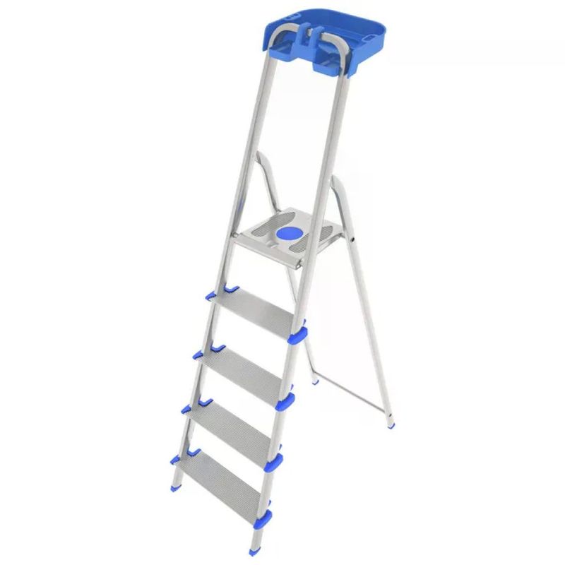 Colombo Atlantica S112A05P – Scala in alluminio a 5 gradini, portata 150 kg, blu Colombo Atlantica S112A05P – Scala in alluminio a 5 gradini, portata 150 kg, blu