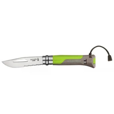 Opinel N°8 Virobloc Coltello Outdoor Inox Verde