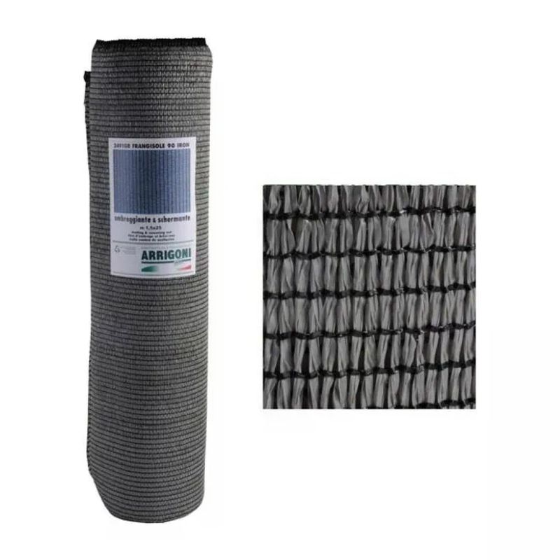 Arrigoni Rete Ombreggiante HD 90% Grigia, 1,5 x 25 m