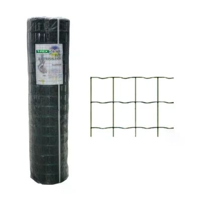 T-REX Rete Elettrosaldata Plastificata Verde 120 cm x 10 m