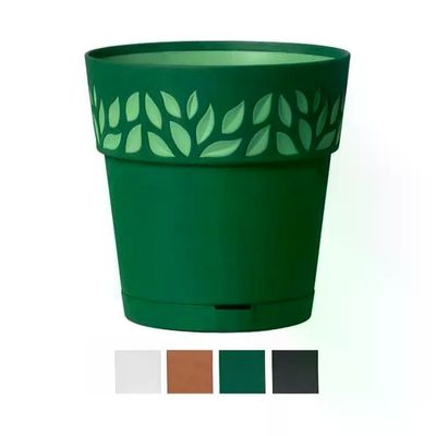 Stefanplast Cloe vaso tondo con riserva d’acqua 25 cm, grafite Stefanplast Cloe vaso tondo con riserva d’acqua 25 cm, grafite