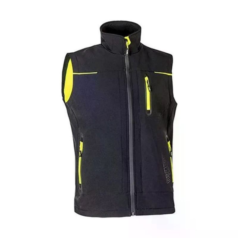 U-Power Universe Gilet Softshell da Lavoro U-Tex – Black Carbon, Taglia L
