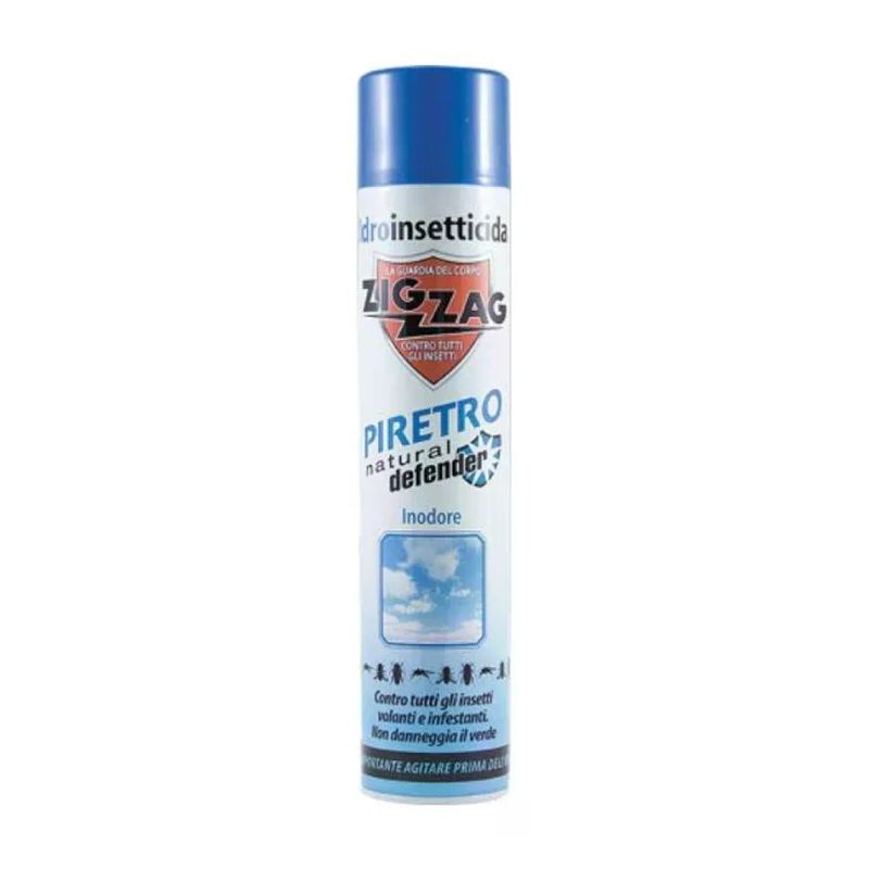 EBANO Zig Zag 693 Idroinsetticida Spray al Piretro Naturale Inodore, 500 ml