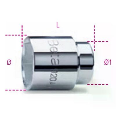 Beta 920A Bussola Esagonale 1/2″ – 27 mm Cromata