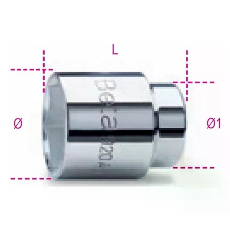 Beta 920A Bussola Esagonale 1/2″ – 27 mm Cromata