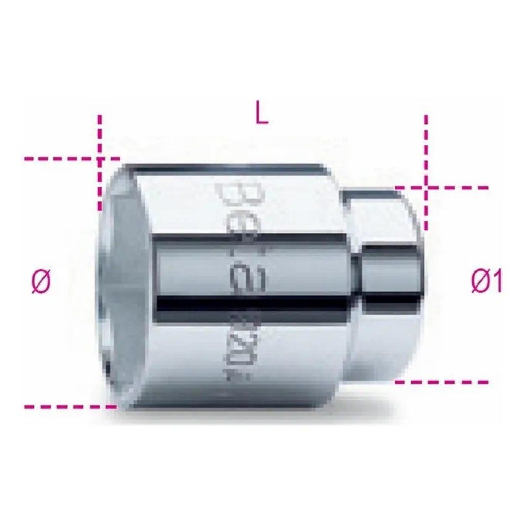 Beta 920A Bussola Esagonale Cromata 1/2″ – 27 mm
