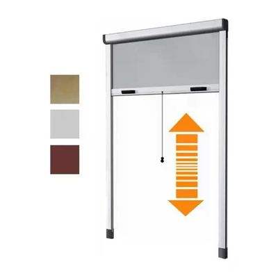 THORX Zanzariera a Rullo Verticale per Finestra 120 x 250 cm, Bronzo