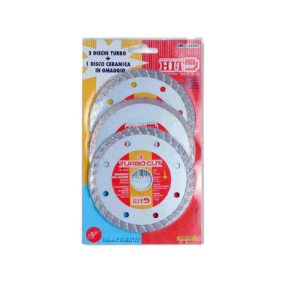 HIT Set 3 Dischi Diamantati da 115 mm
