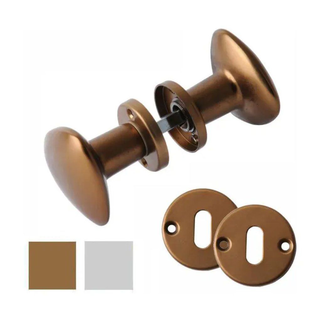 BRIALMA Ginevra – Coppia di Pomoli per Porta Interna, Bronzo BRIALMA Ginevra – Coppia di Pomoli per Porta Interna, Bronzo