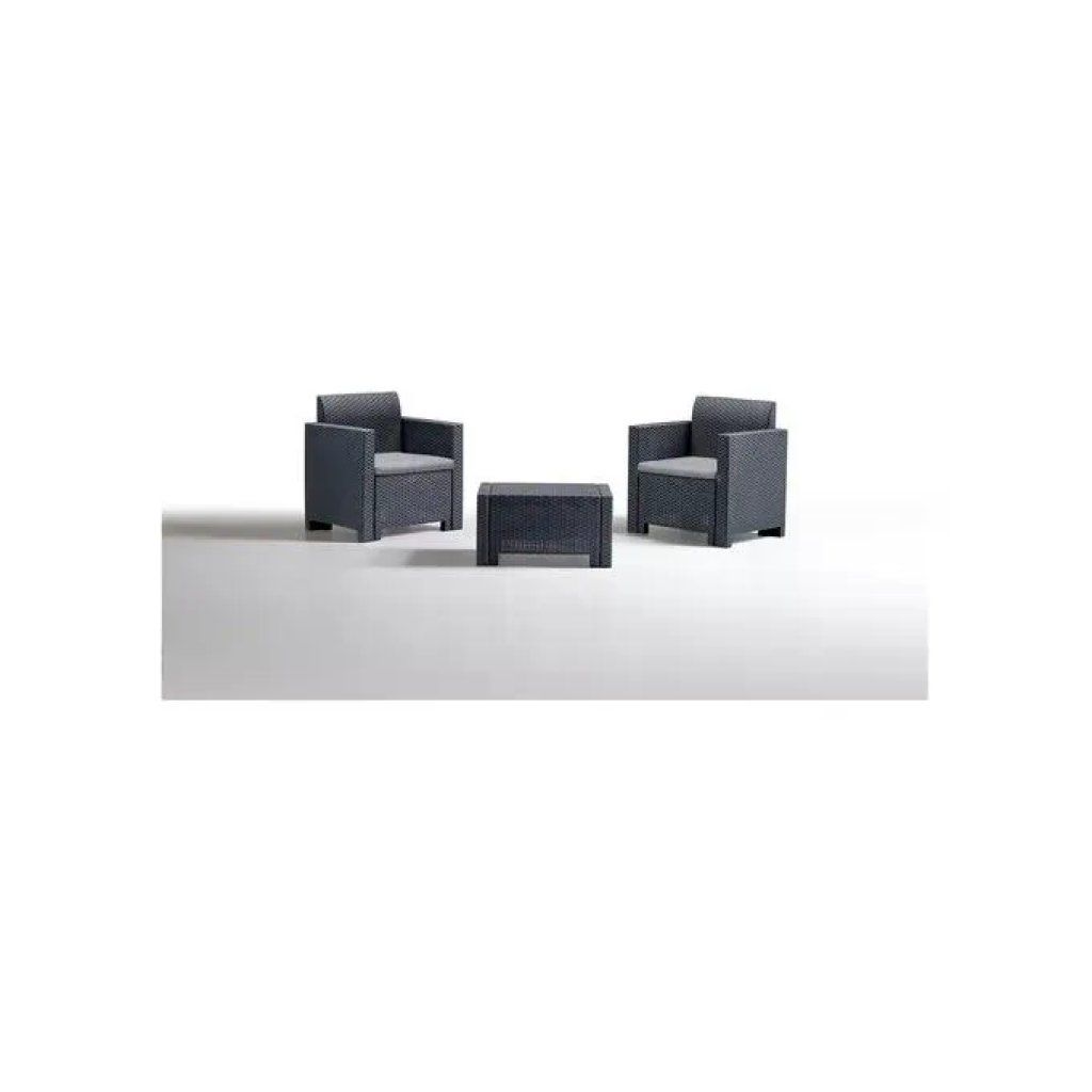 BICA Nebraska 9073.4 Set Salottino da Giardino 2 Posti Antracite