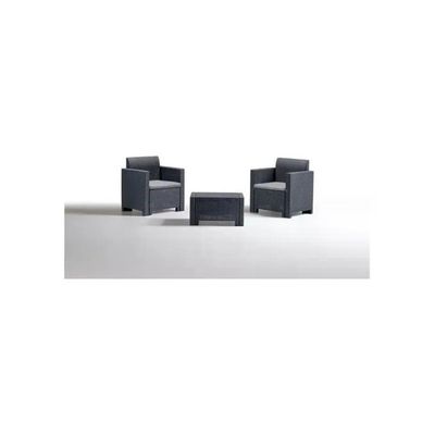 BICA Nebraska 9073.4 Set Salottino da Giardino 2 Posti Antracite