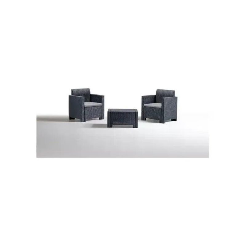 BICA Nebraska 9073.4 Set Salottino da Giardino 2 Posti Antracite
