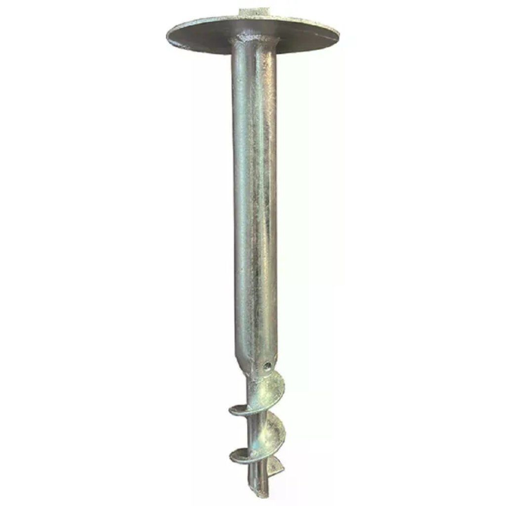 VIGOR-BLINKY VIGOR Supporto per Palo a T 30 × 30 mm, Acciaio Zincato, Altezza 46 cm