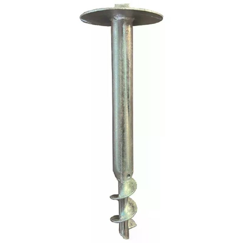 VIGOR-BLINKY VIGOR Supporto per Palo a T 30 × 30 mm, Acciaio Zincato, Altezza 46 cm